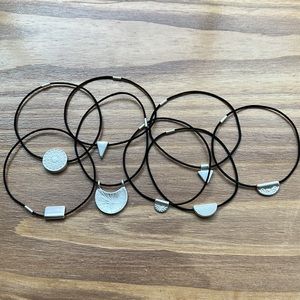 Free People Skinny Charm Elastic Bracelets